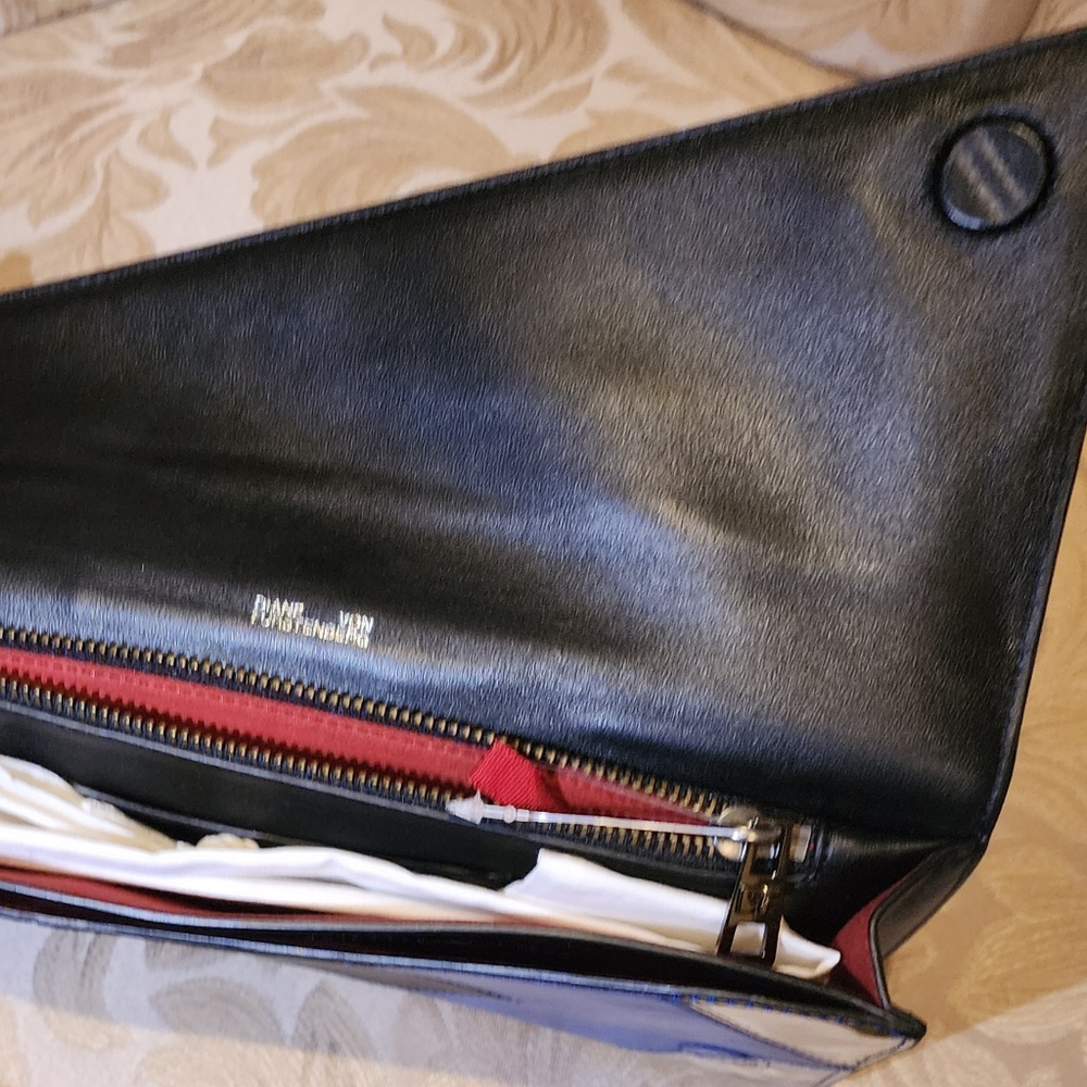 Diane von Furstenberg Blue and Silver Clutch - Picture 3 of 5
